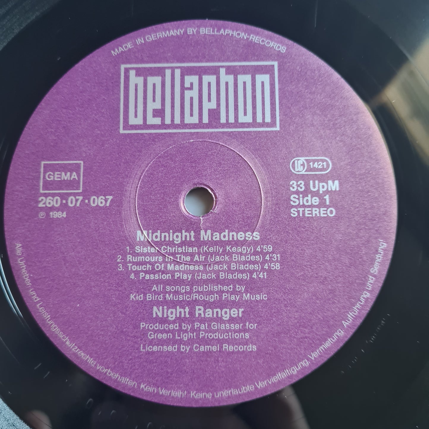 Night Ranger – Midnight Madness - 1983 (German Pressing) - Vinyl Record LP