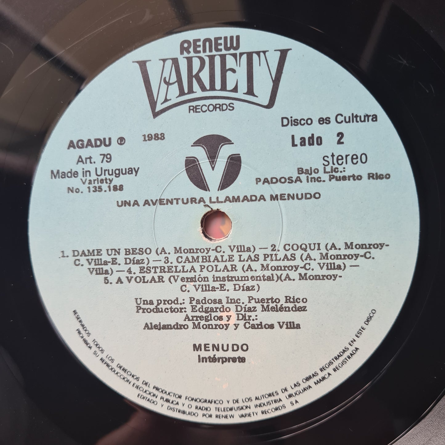 Menudo – Una Aventura Llamada - 1982 - Vinyl Record LP - Latin