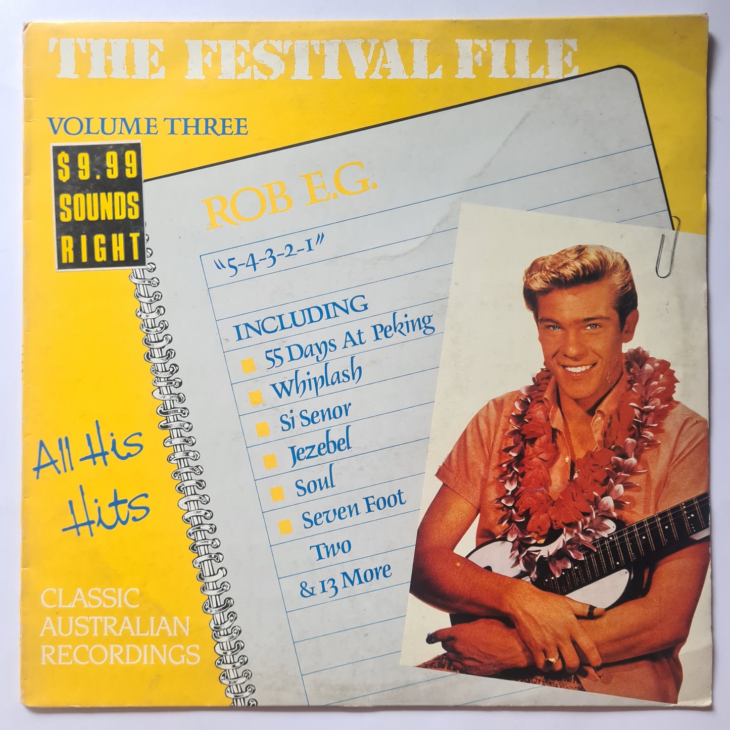 Rob E.G – 5 4 3 2 1 : The Festival File Volume 3 - 1988 - Vinyl Record LP