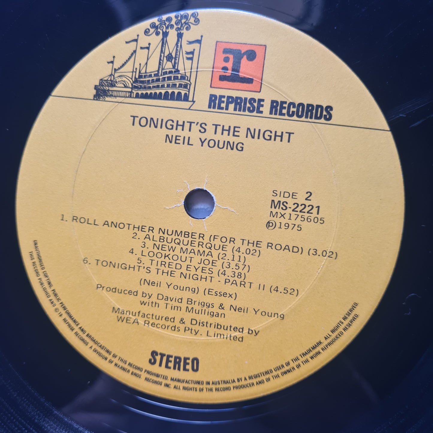 Neil Young – Tonight's The Night - 1975 (Gatefold) - Vinyl Record LP