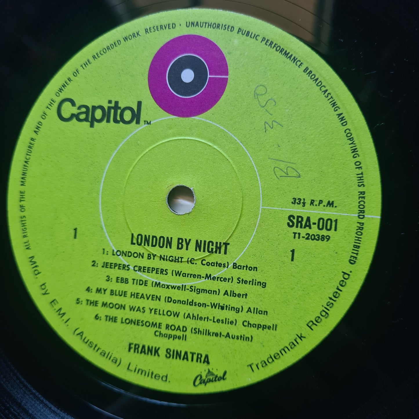 Frank Sinatra – London By Night - 1970 - Vinyl Record LP
