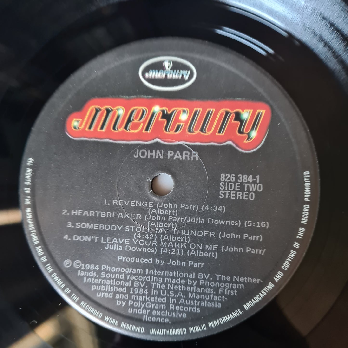 John Parr – John Parr (St. Elmos Fire) - 1985 - Vinyl Record LP