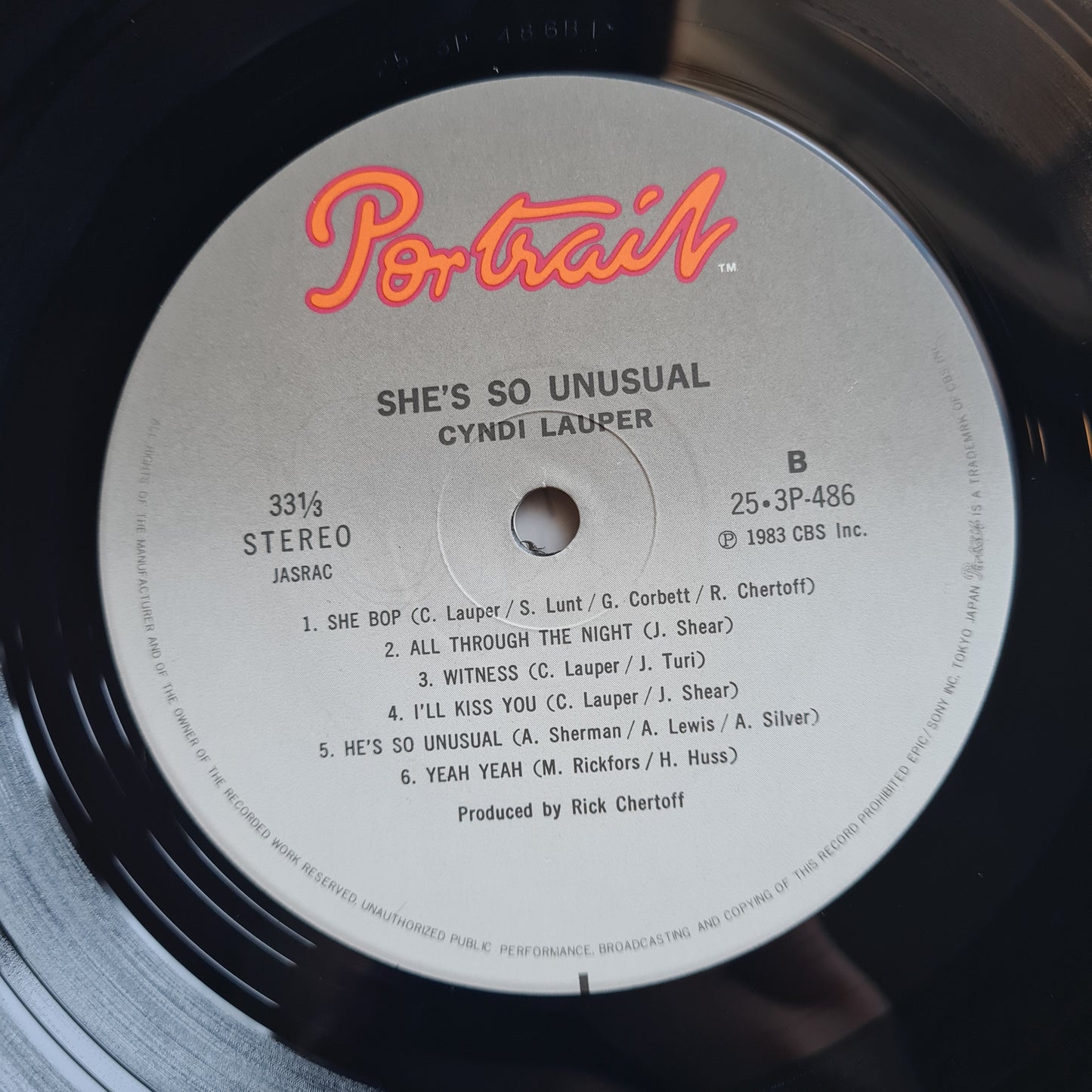 Cyndi Lauper – She's So Unusual - 1983 - Vinyl Record LP (near mint)