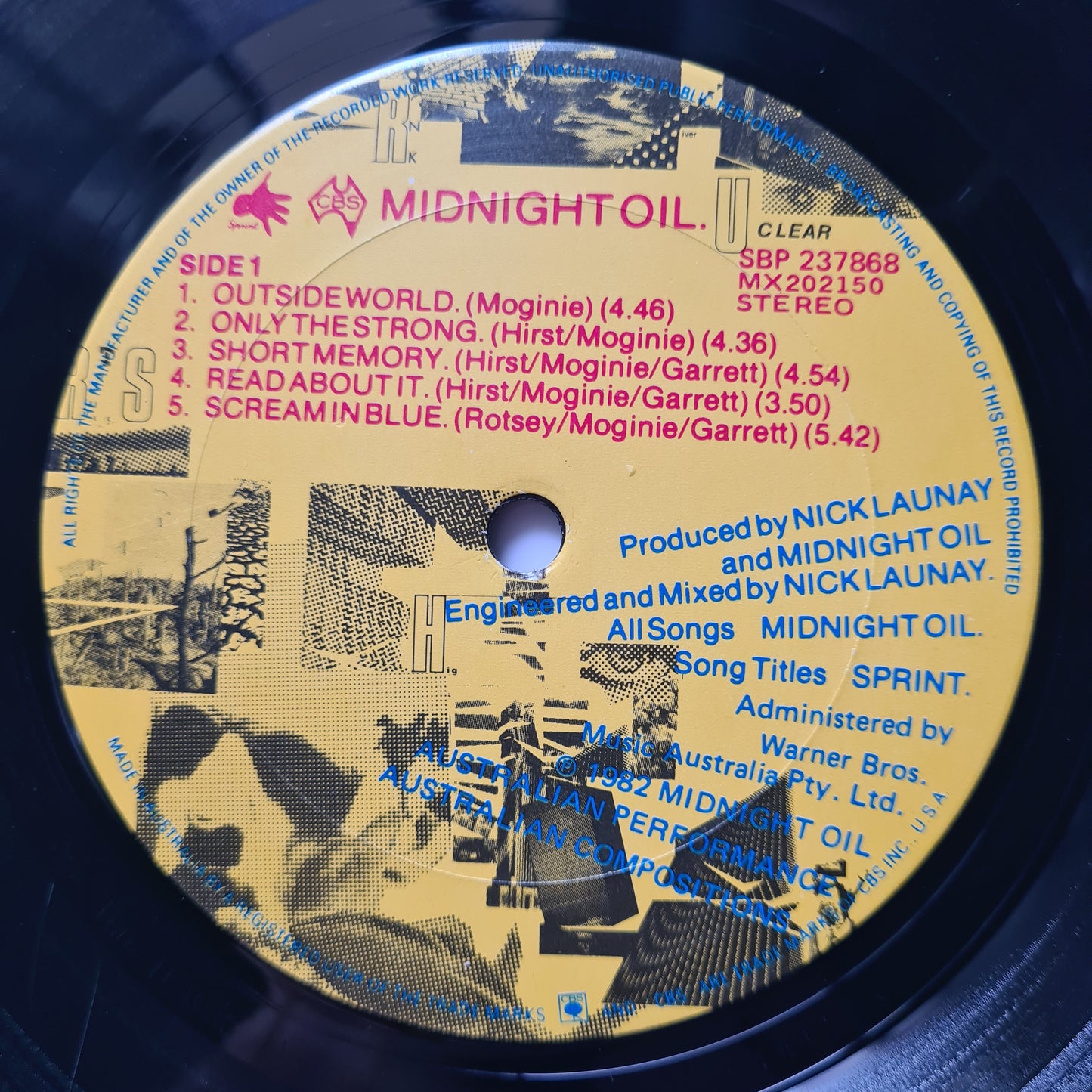Midnight Oil – 10,9,8,7,6,5,4,3,2,1 - 1982 - Vinyl Record LP