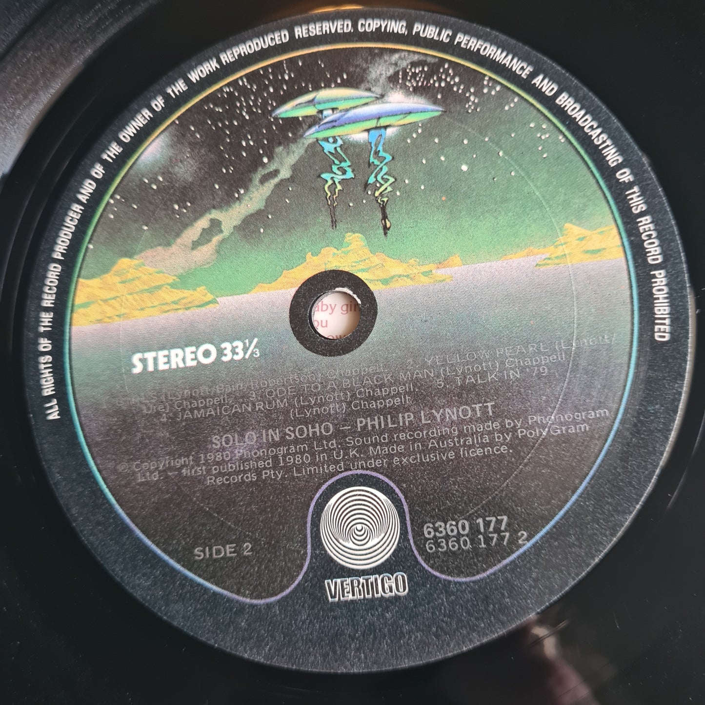 Phil Lynott (Thin Lizzy) – Solo in Soho - 1980 - Vinyl Record LP