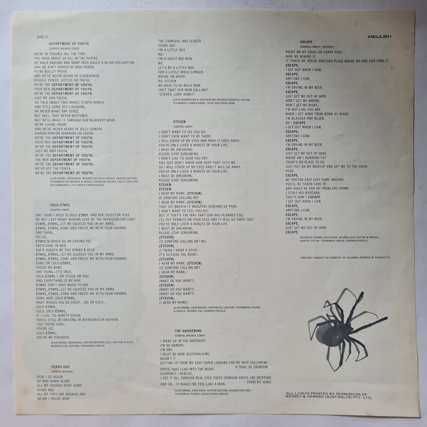 Alice Cooper – Welcome To My Nightmare - 1975 - Vinyl Record LP