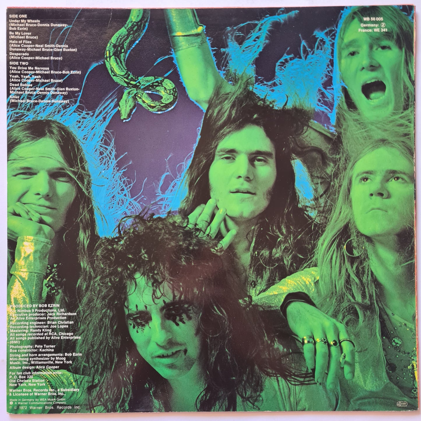 Alice Cooper – Killer - 1971 (German Pressing) - Vinyl Record LP
