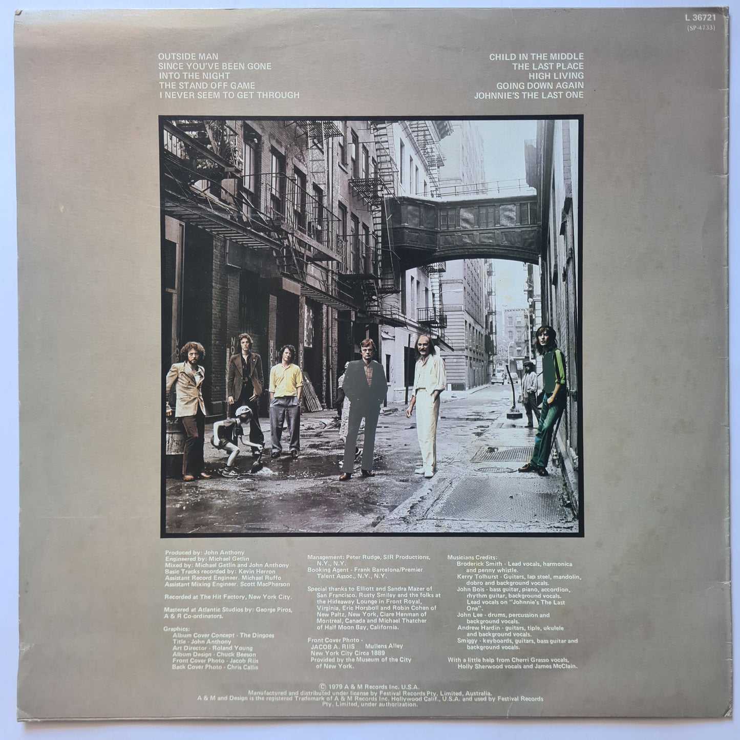 The Dingoes – Orphans Of The Storm - 1979 - Vinyl Record LP (EX)