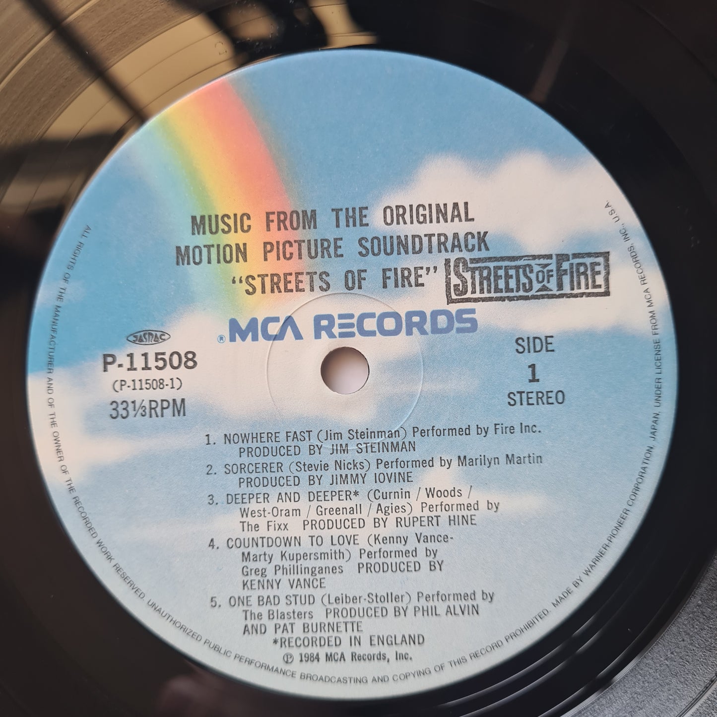 Streets Of Fire – The Original Movie Soundtrack - 1984 (Japanese Pressing) - Vinyl Record LP