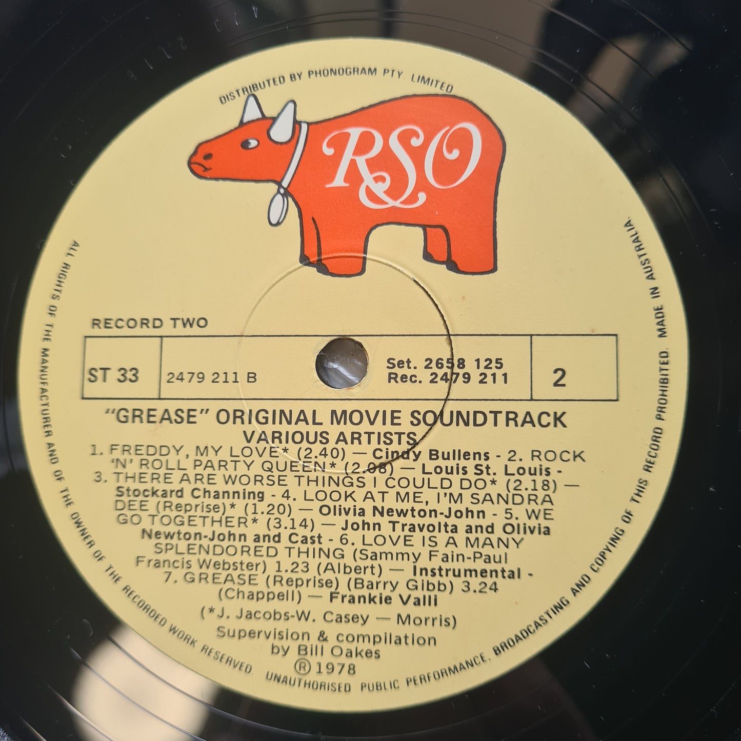 Grease – Original Soundtrack From The Motion Picture - 1978 (2LP Gatefold) - Vinyl Record
