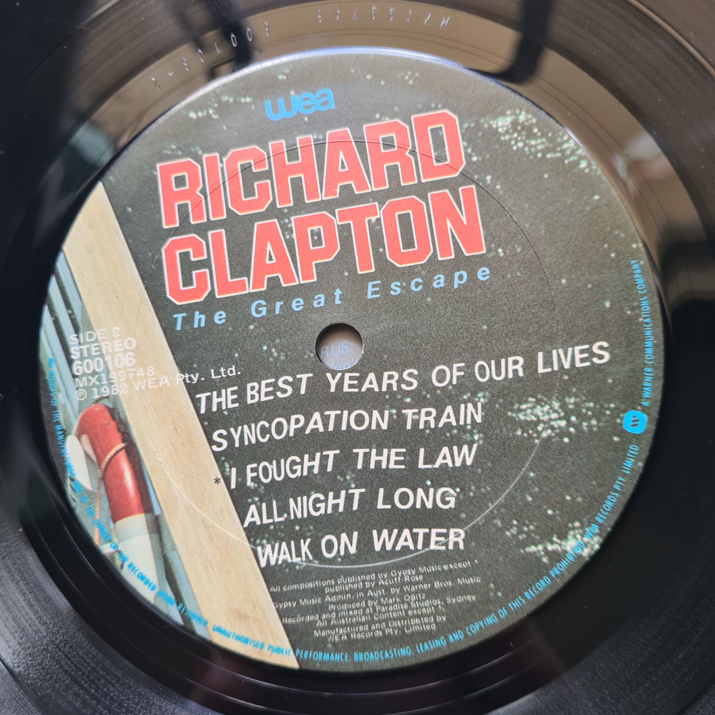 Richard Clapton – The Great Escape - 1982 - Vinyl Record LP