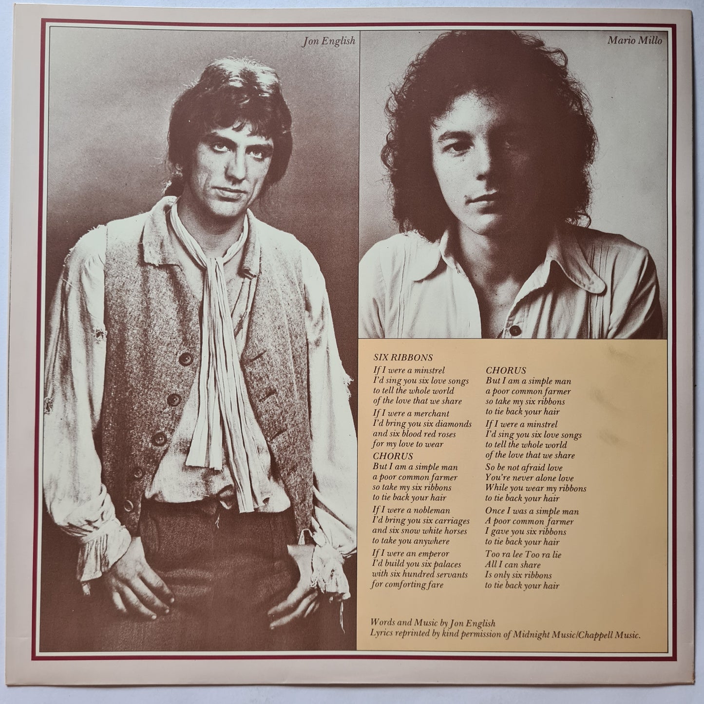 Jon English – Against The Wind: Original Soundtrack - 1978 - Vinyl Record LP (near mint)