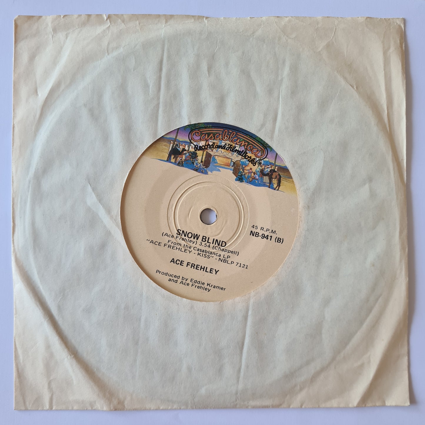 Ace Frehley (KISS) - New York Groove/ Snowblind - 1978 (Australian Pressing) - Vinyl Record 7" Single - 45 RPM