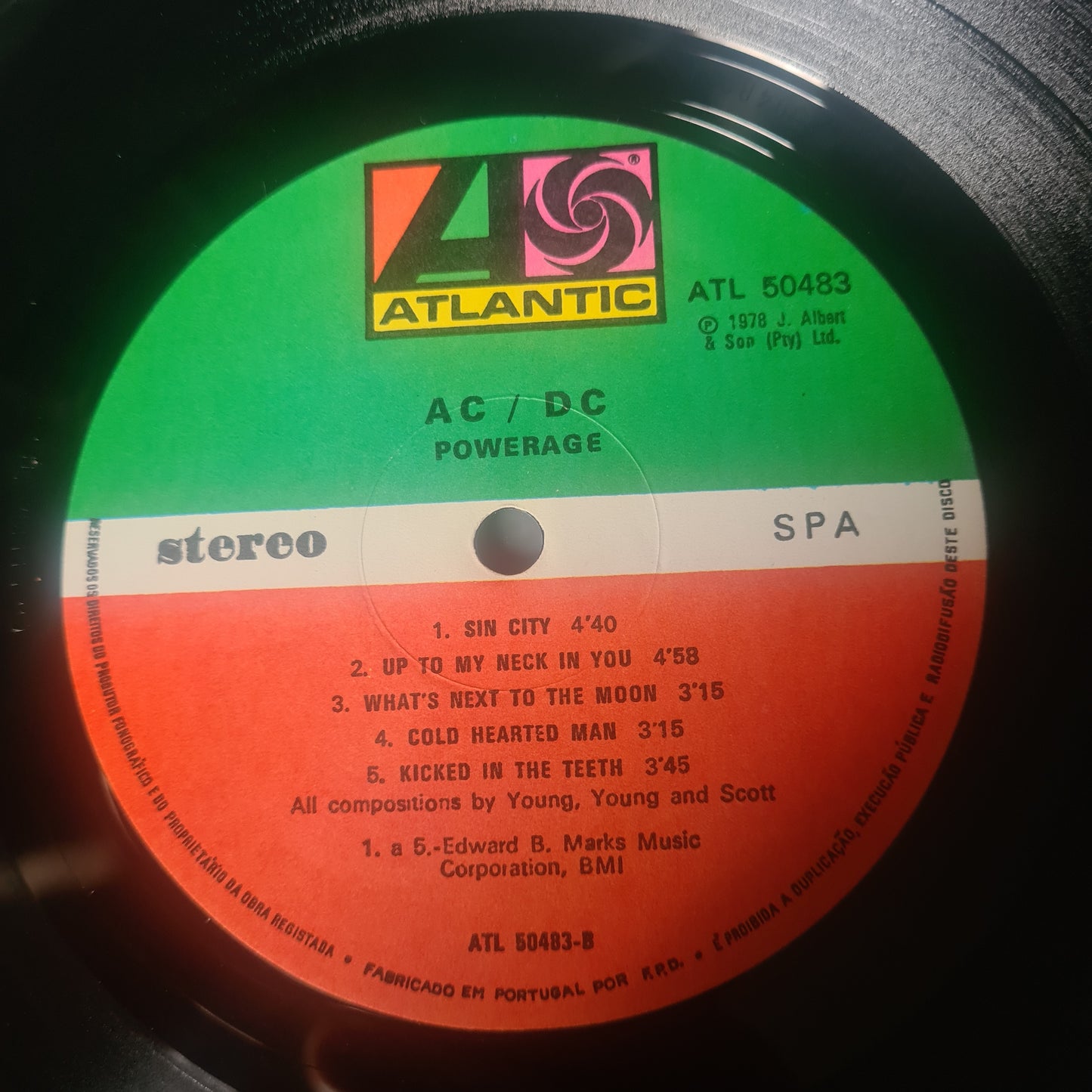 AC/DC – Powerage - 1978 (Portuguese Pressing) - Vinyl Record LP