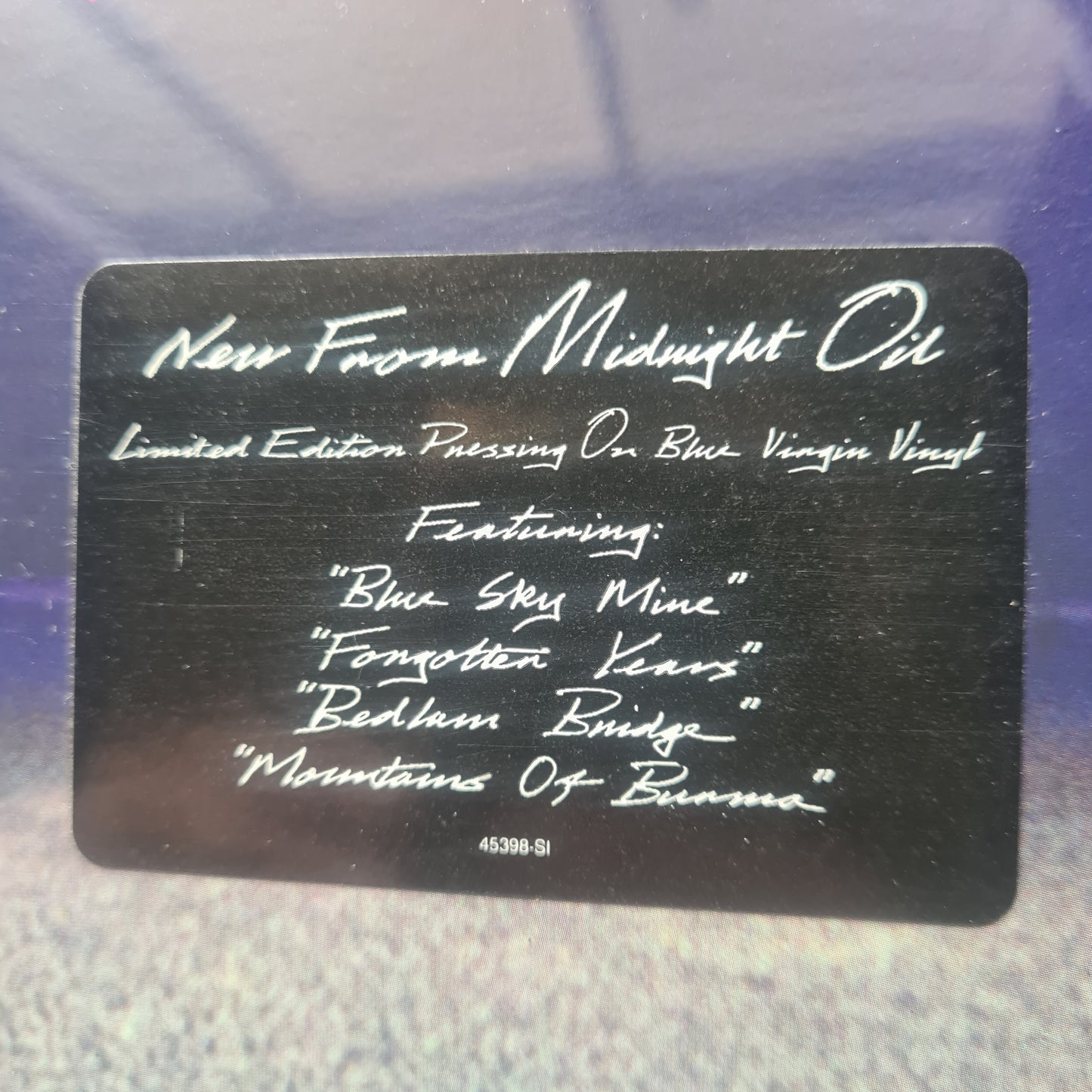 Midnight Oil – Blue Sky Mining - 1990 (USA Limited Edition Blue Vinyl Record LP) (Mint: Sealed never opened)