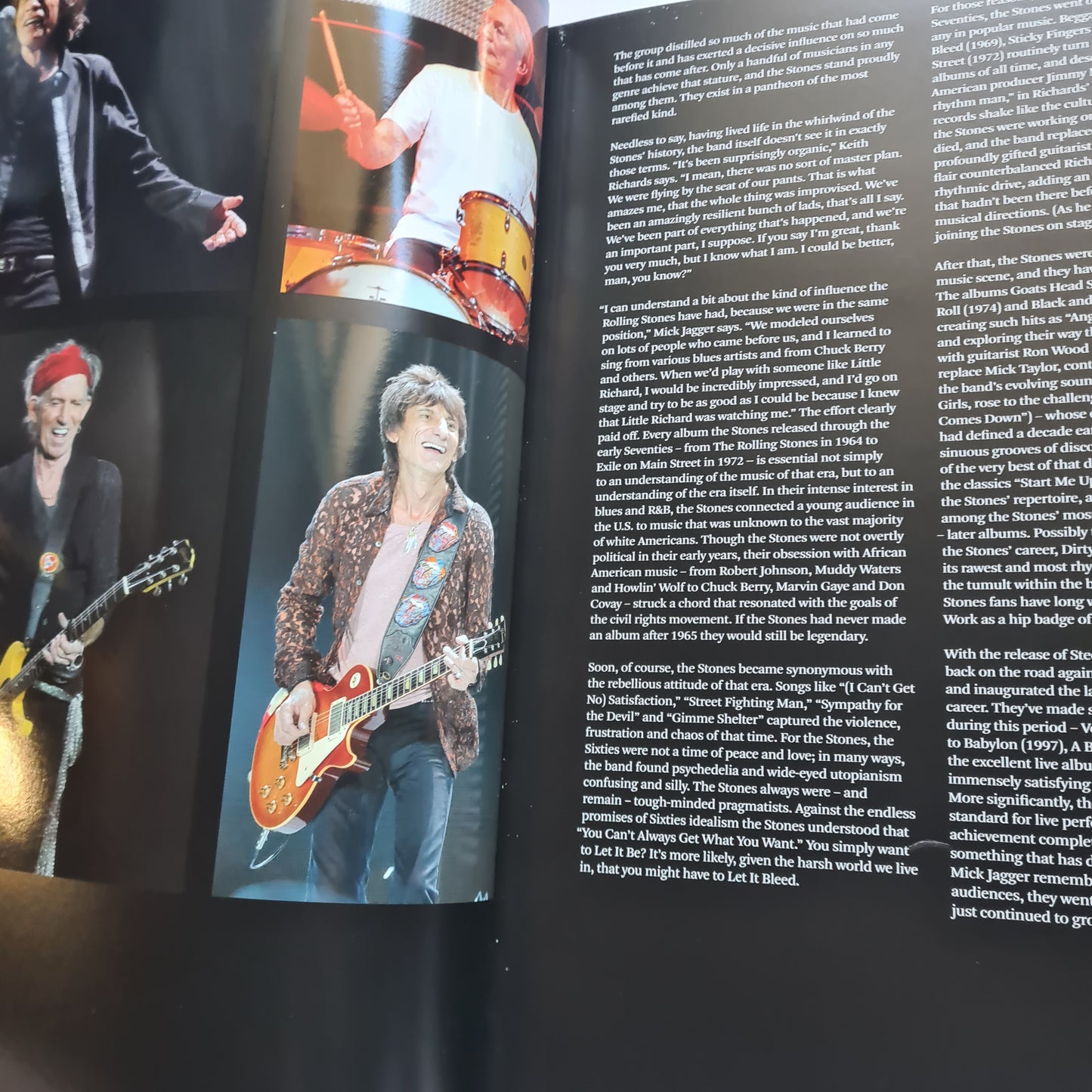 The Rolling Stones - 14 ON FIRE - 2014 Hardback TOUR BOOK- PROGRAM- Glossy Pages