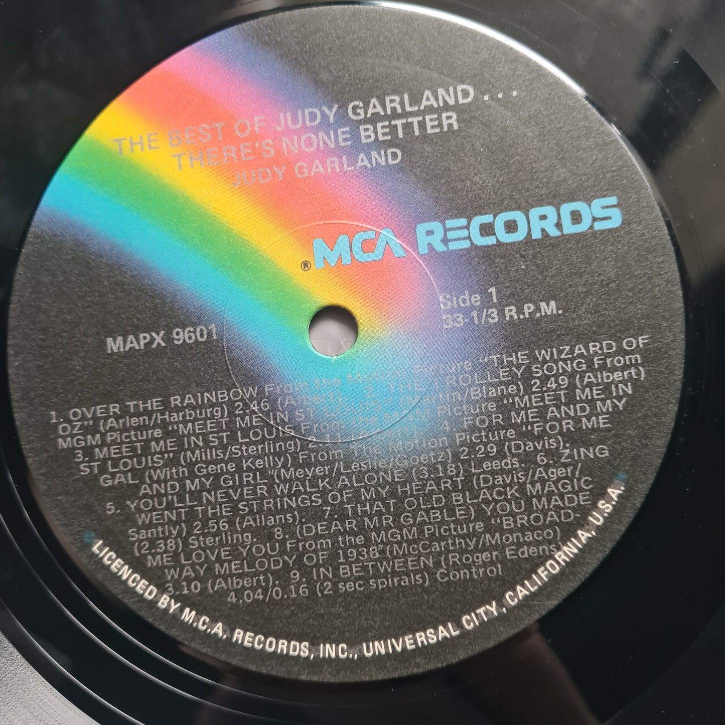 Judy Garland – The Best Of Judy Garland... There's None Better! - 1980 - Vinyl Record Lp