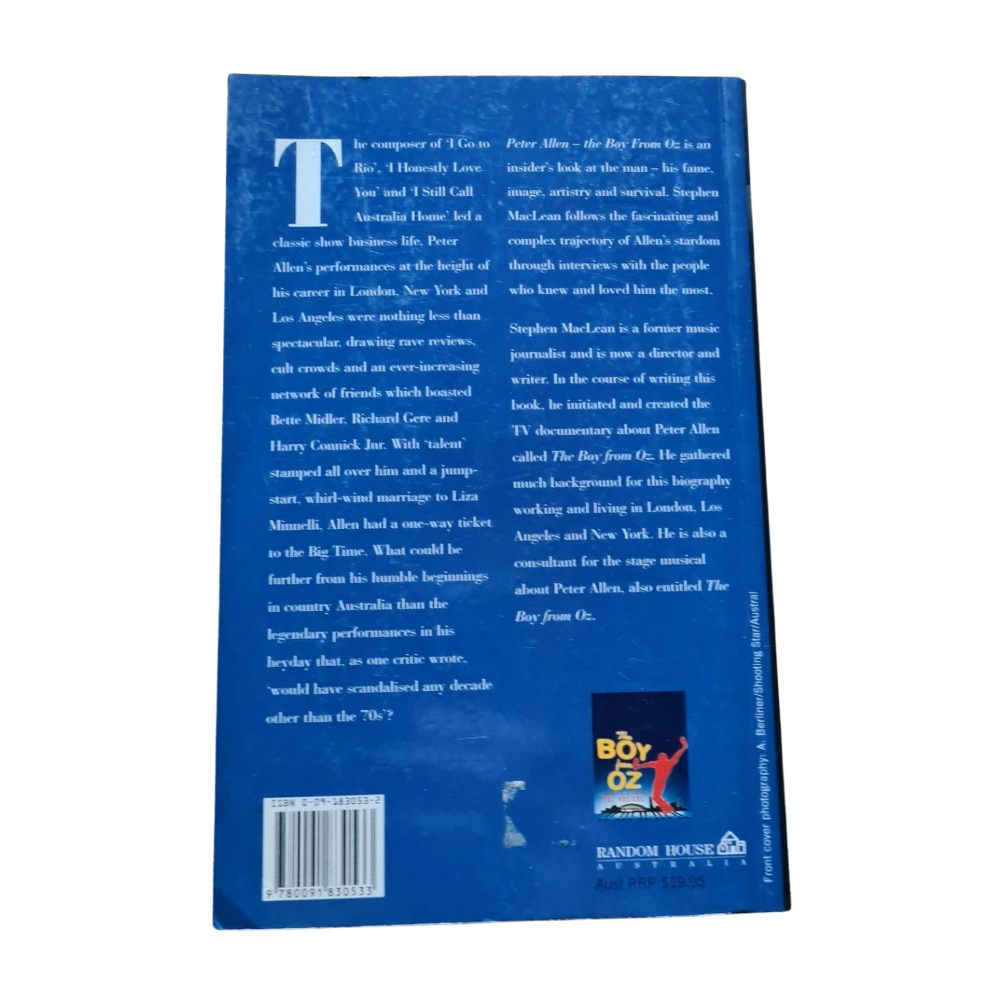 Peter Allen - The Boy From OZ - Paperback Book