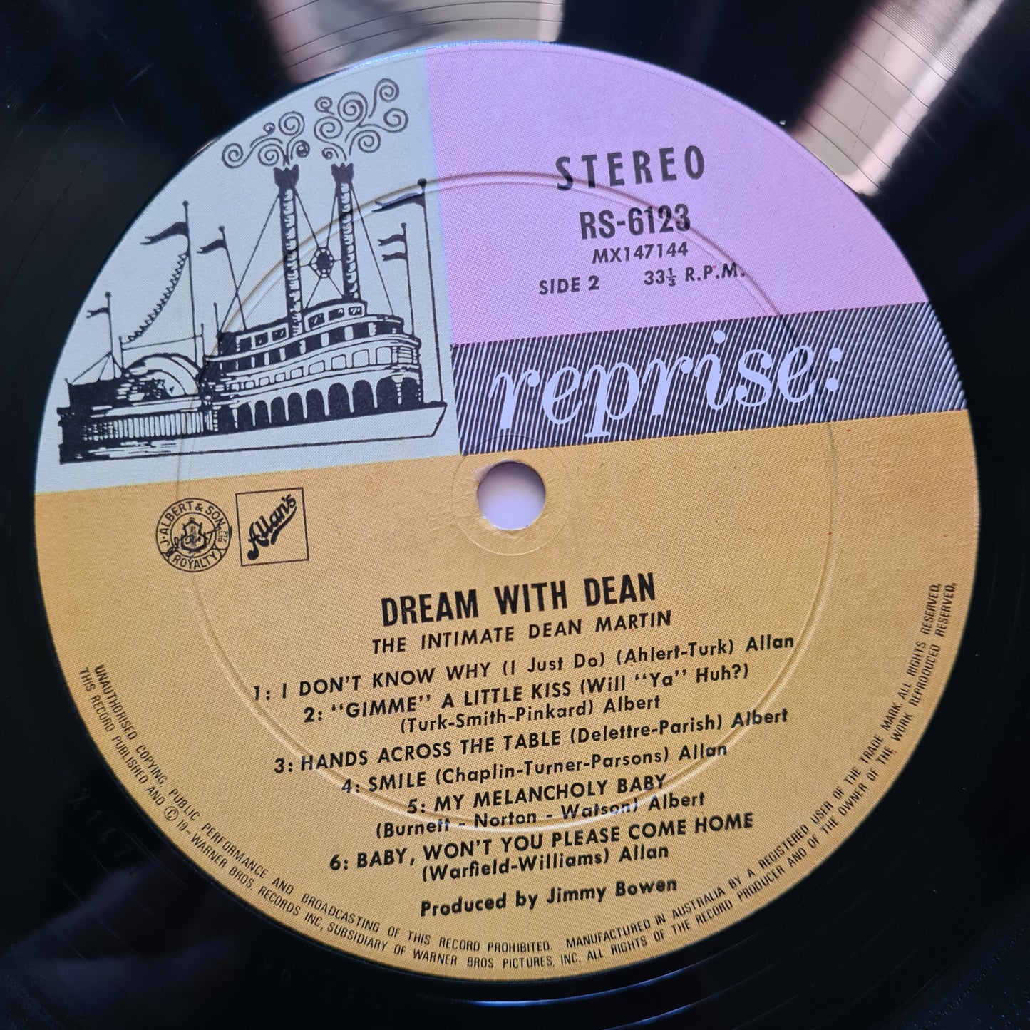 Dean Martin – Dream With Dean (The Intimate Dean Martin) - 1966 - Vinyl Record LP