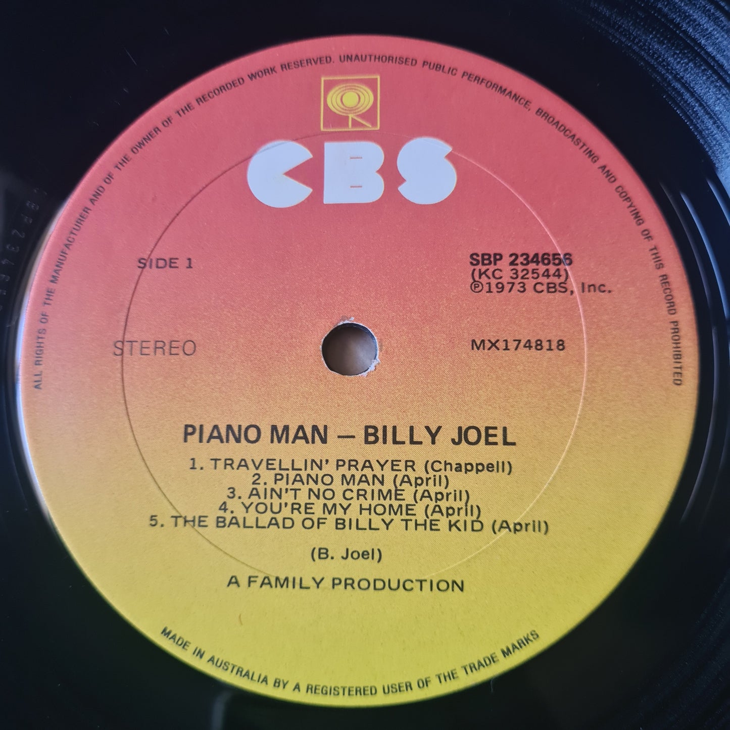 Billy Joel – Piano Man - 1973 - Vinyl Record LP