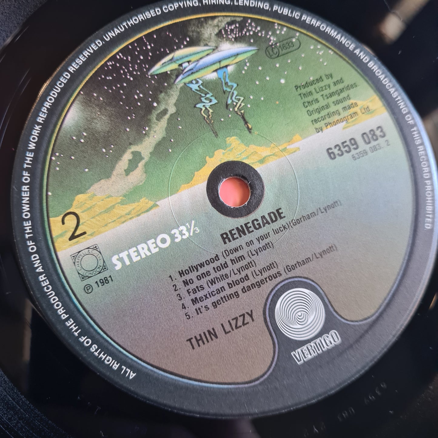 Thin Lizzy – Renegade - 1981 (Netherlands Pressing) - Vinyl Record LP