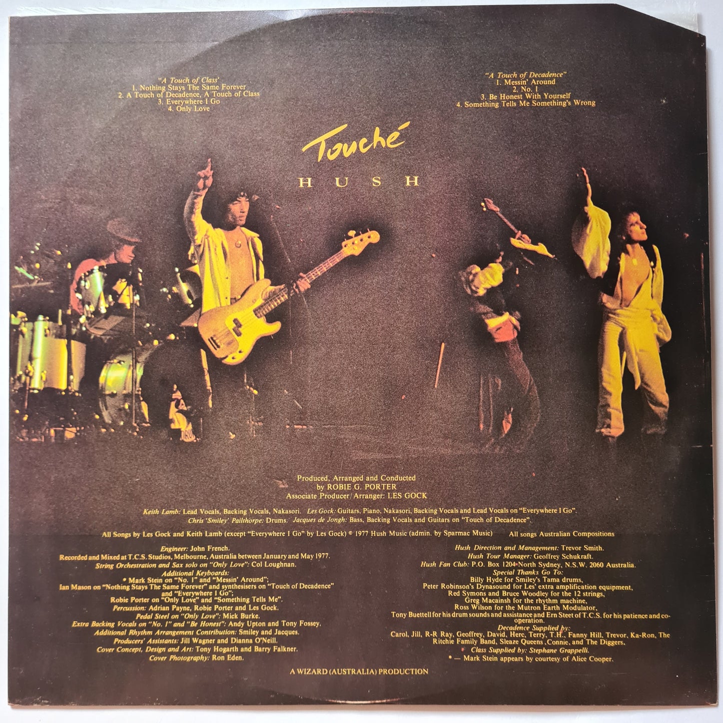 Hush – Touche' -1977 - Vinyl Record LP
