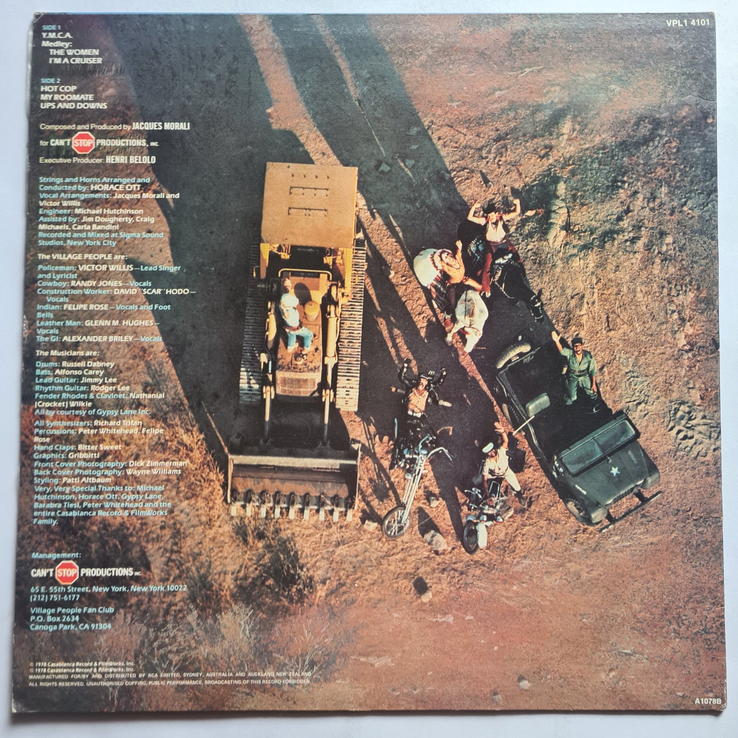 Village People – Cruisin' - 1978 - Vinyl Record LP