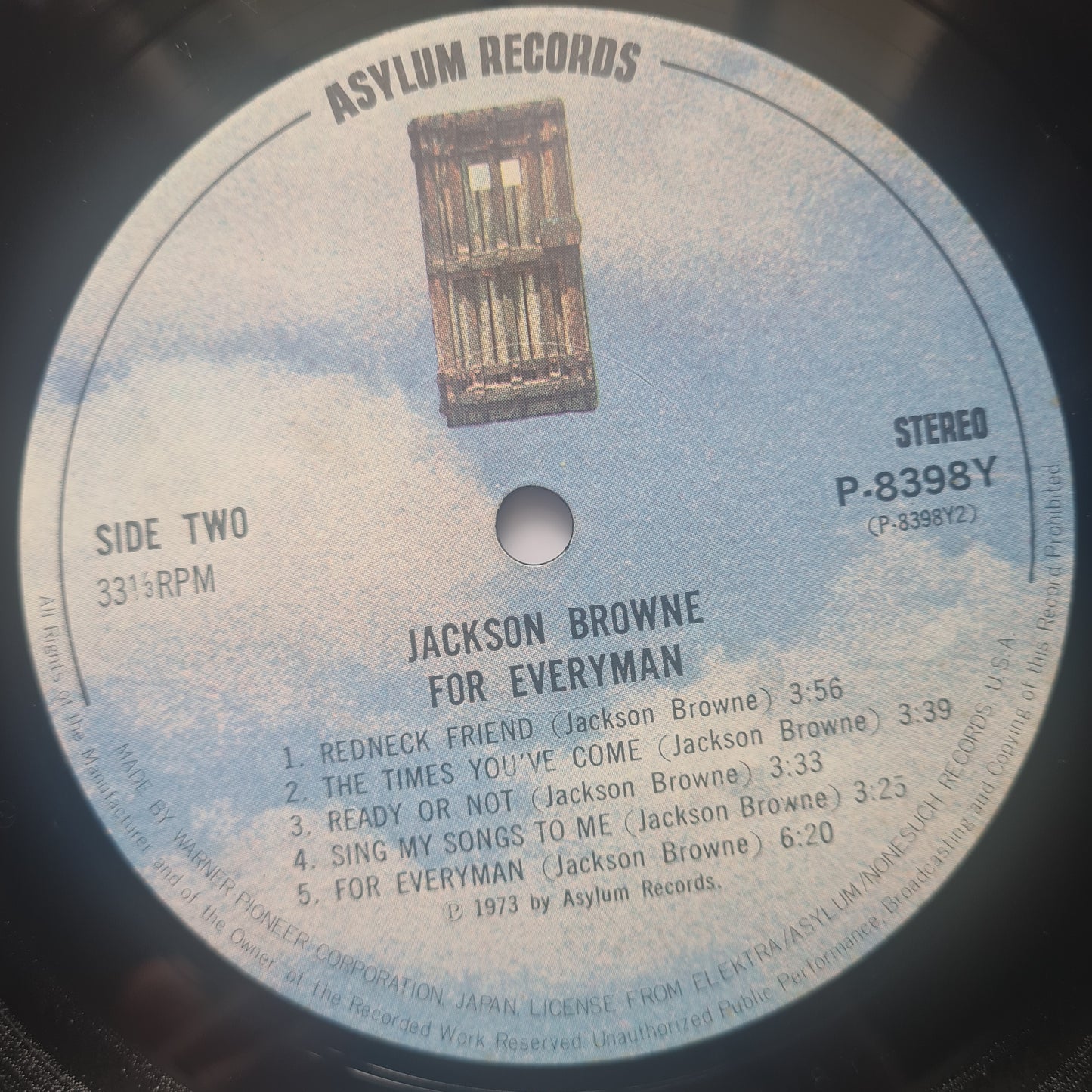 Jackson Browne – For Everyman - 1973 - Vinyl Record LP
