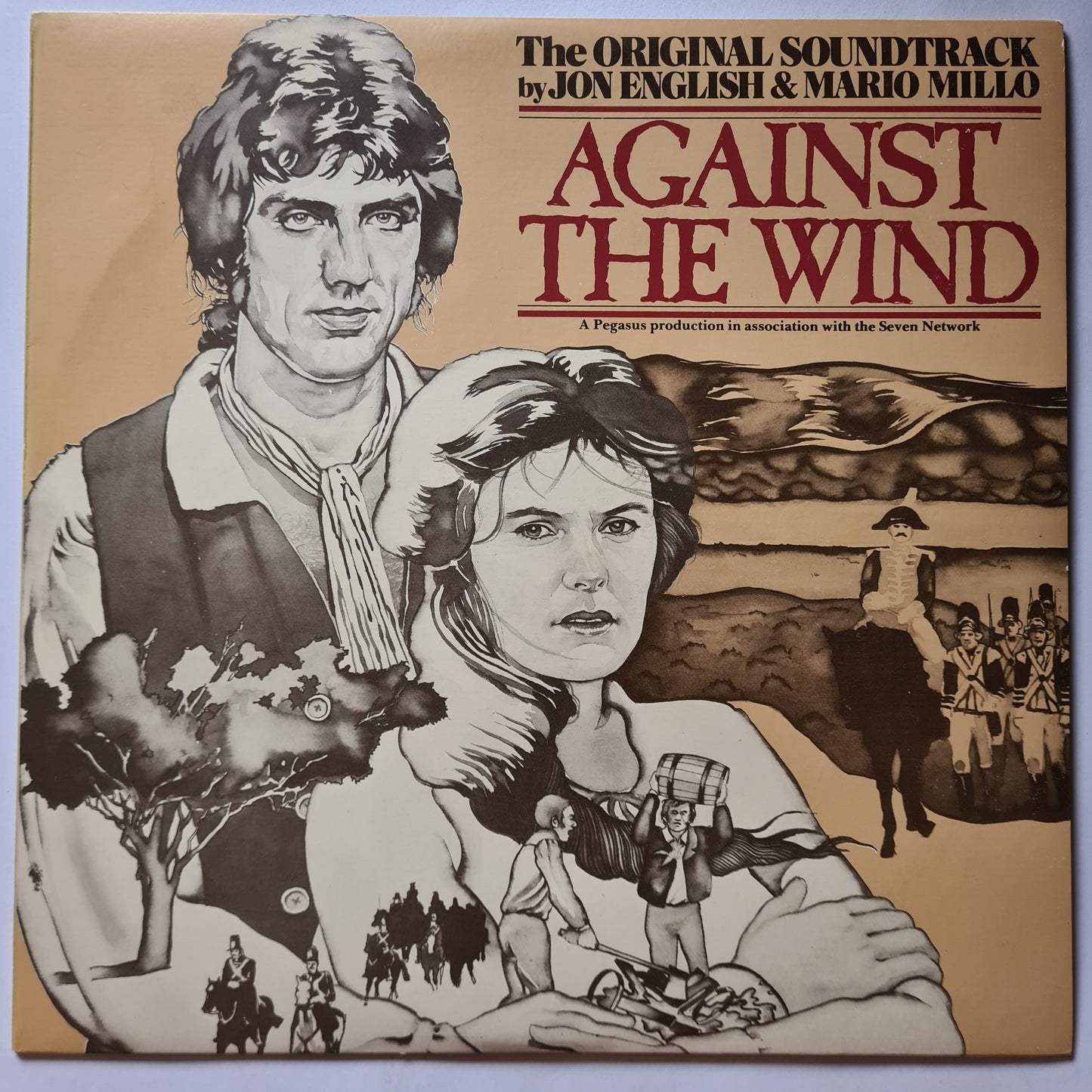 Jon English – Against The Wind: Original Soundtrack - 1978 - Vinyl Record LP (near mint)