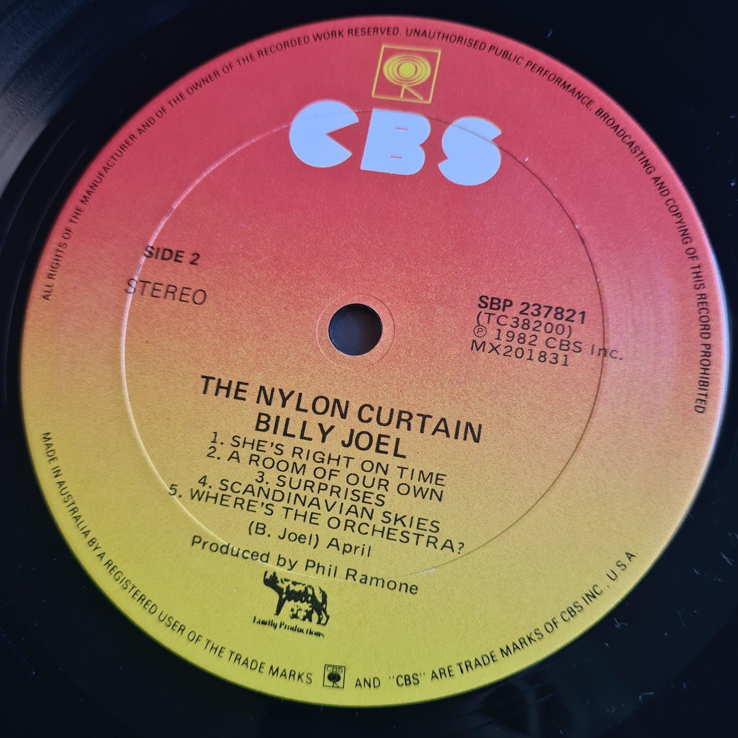 Billy Joel – The Nylon Curtain - 1982 - Vinyl Record LP
