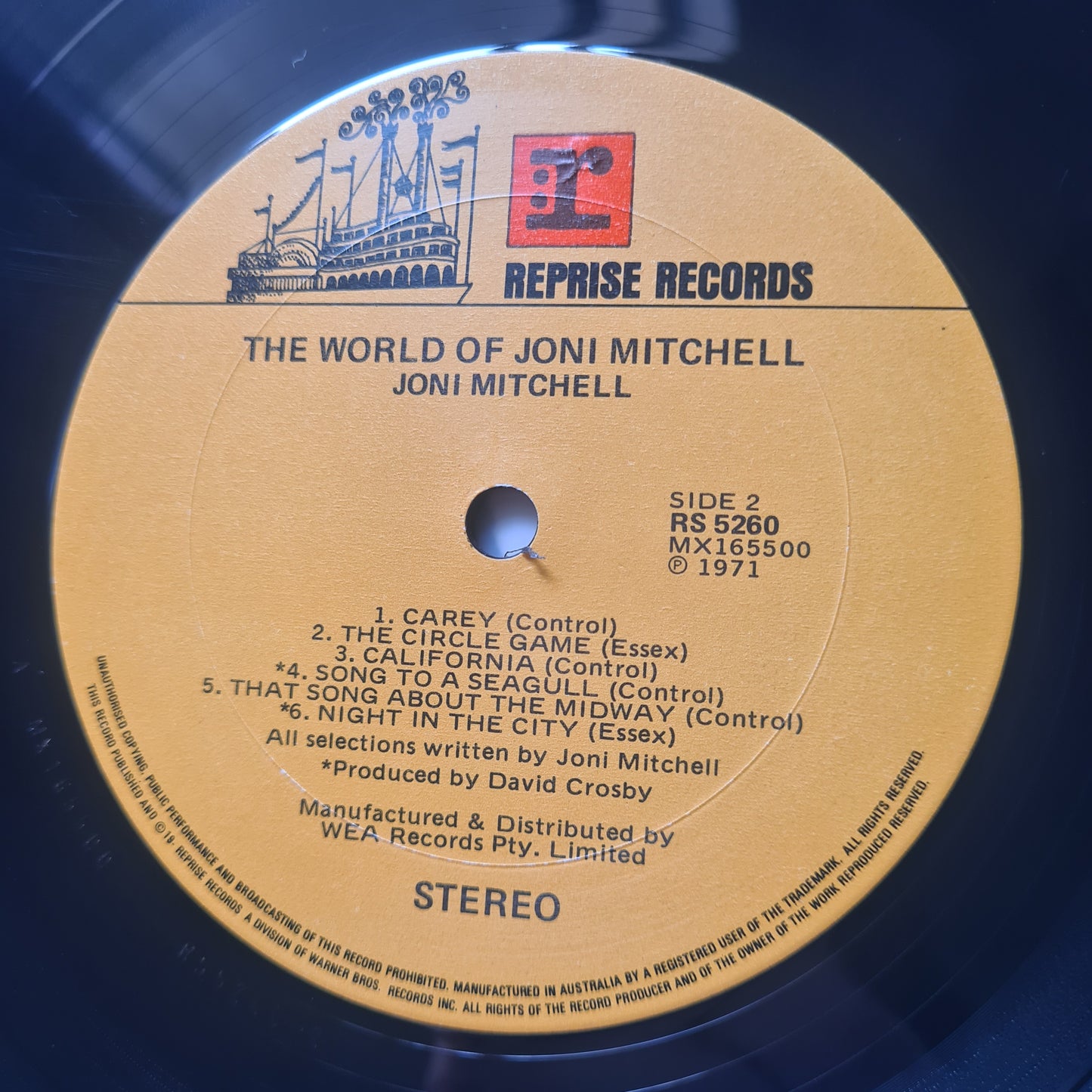 Joni Mitchell – The World Of Joni Mitchell - 1971 (Australian Pressing) - Vinyl Record LP