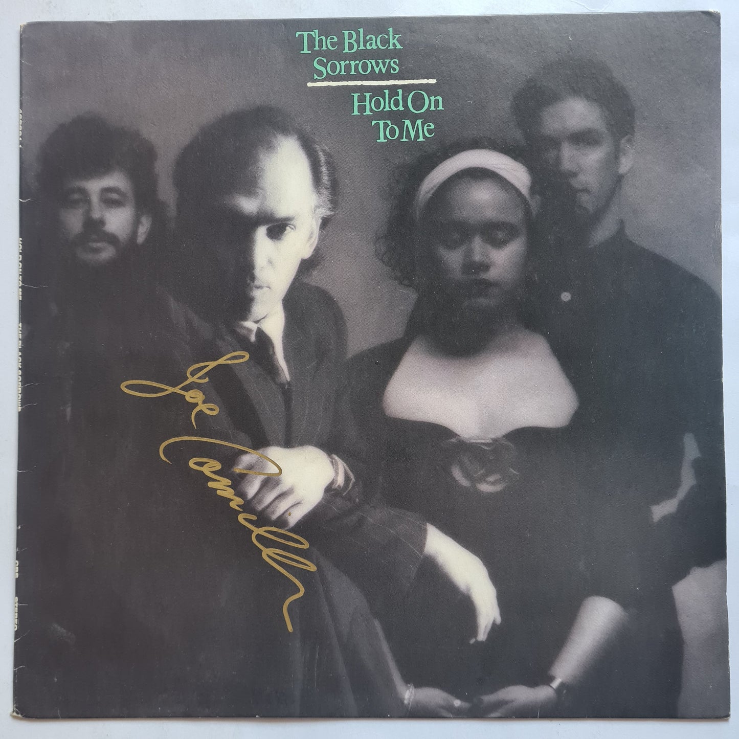 The Black Sorrows – Hold On To Me - 1988 - COVER ONLY - *SIGNED by Joe Camilleri