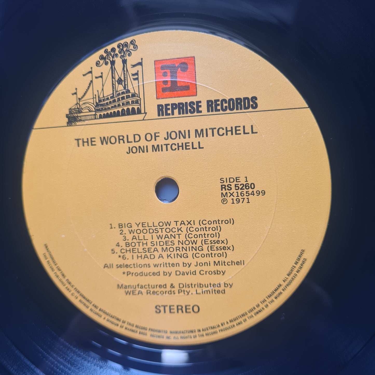 Joni Mitchell – The World Of Joni Mitchell - 1971 (Australian Pressing) - Vinyl Record LP