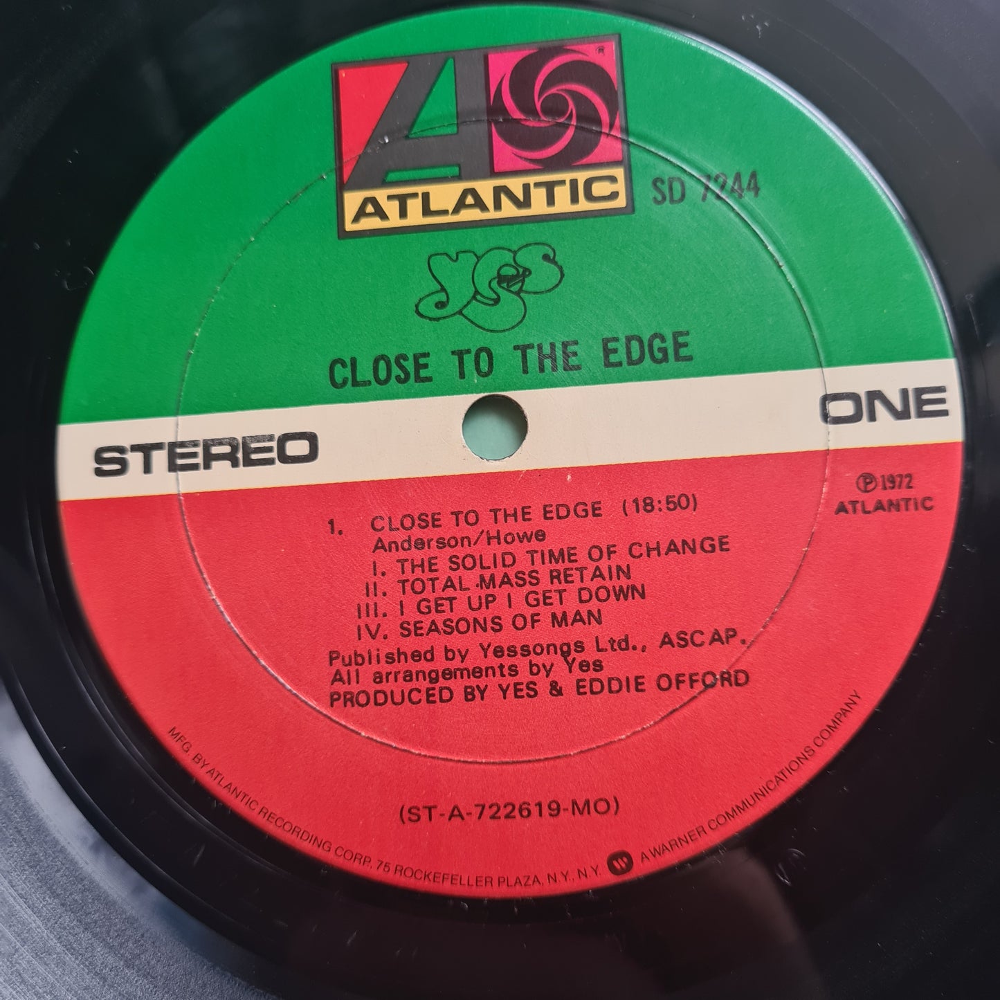 YES – Close To The Edge - 1972 - Vinyl Record LP Gatefold