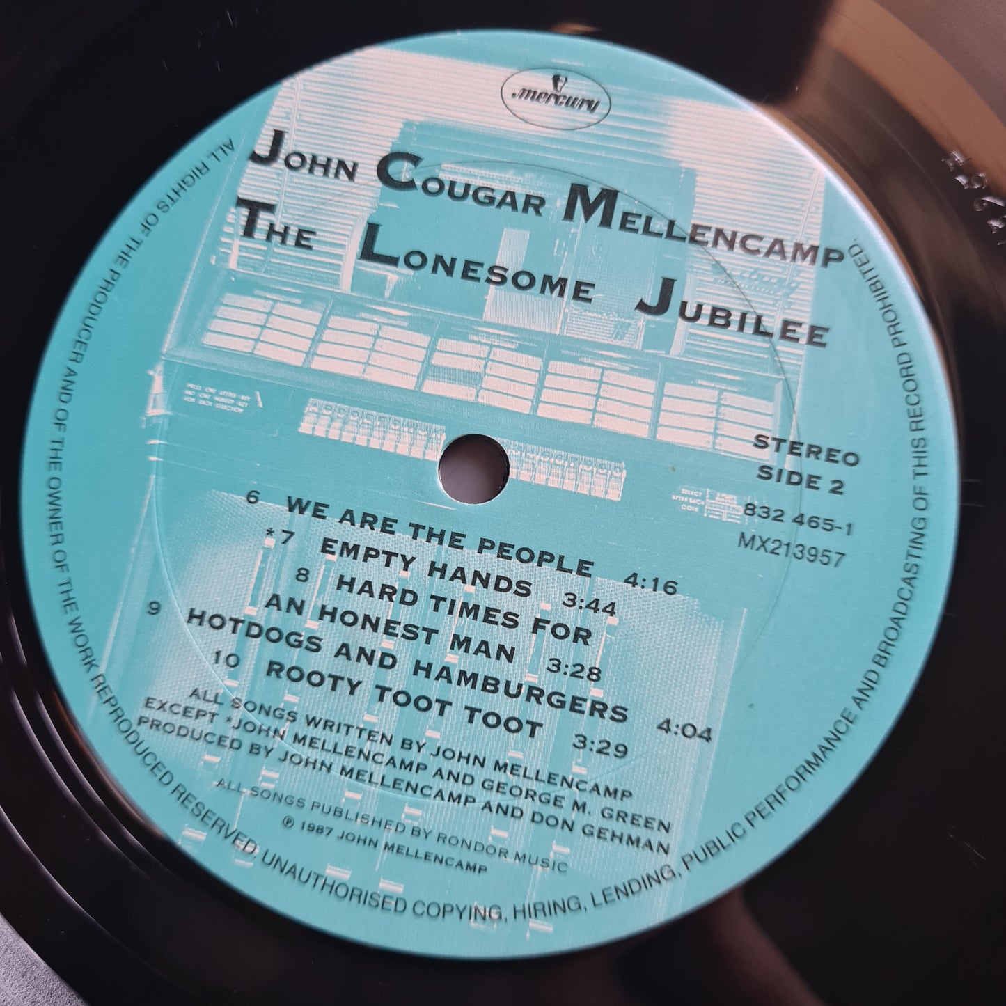 John Cougar Mellencamp – Lonesome Jubilee - 1987 - Vinyl Record LP (near mint)