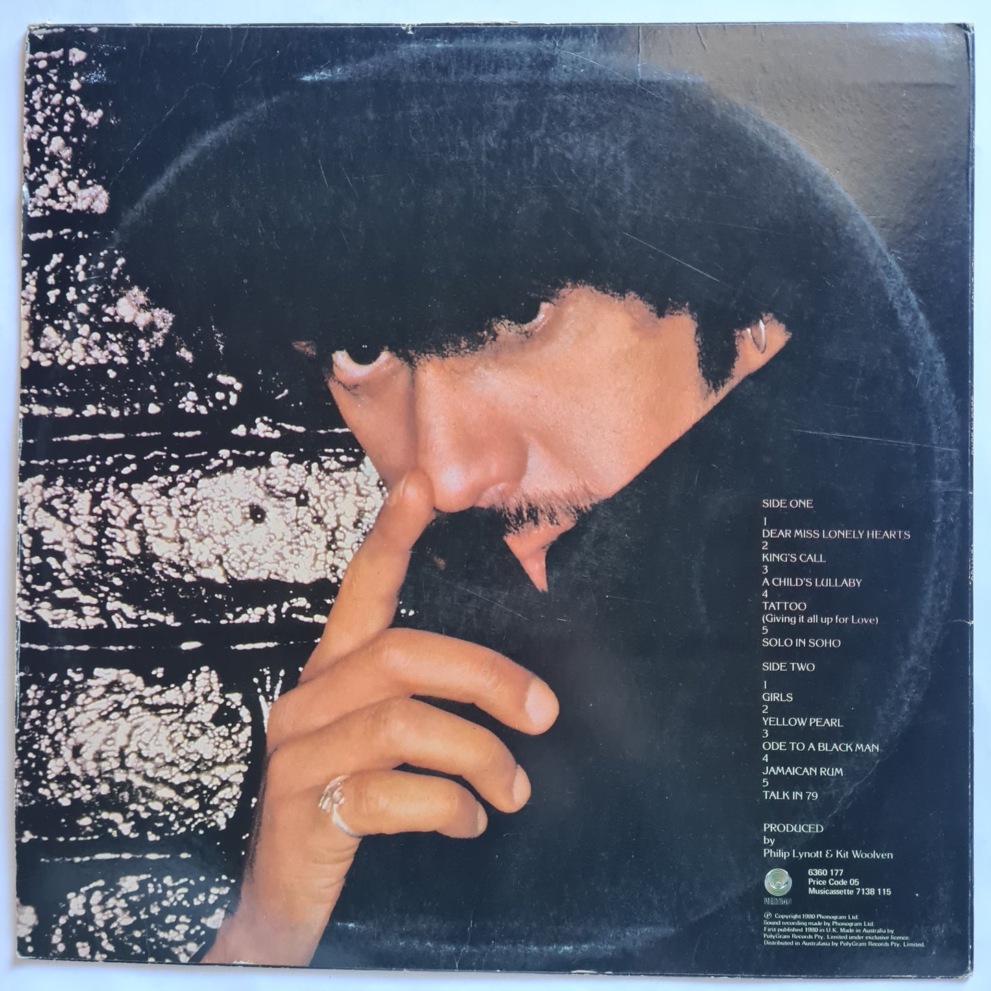 Phil Lynott (Thin Lizzy) – Solo in Soho - 1980 - Vinyl Record LP
