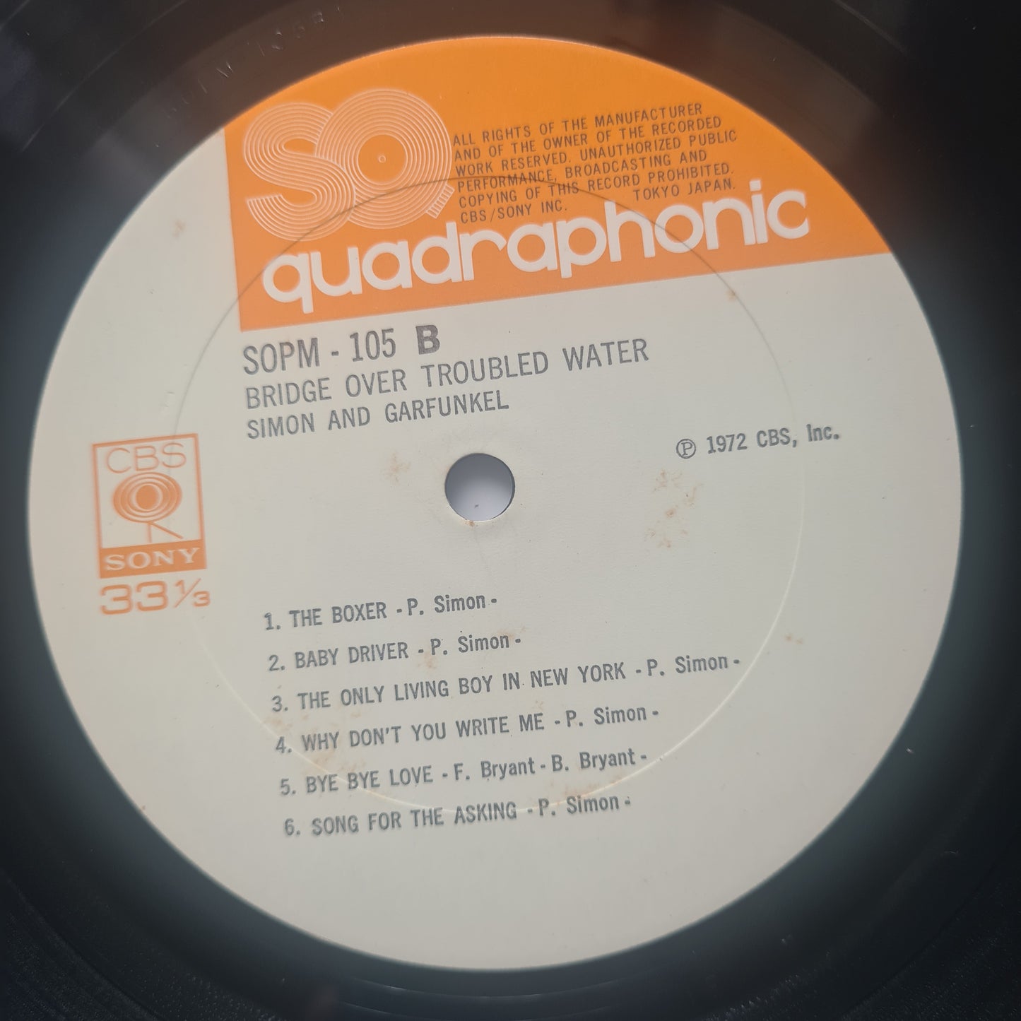 Simon & Garfunkel – Bridge Over Troubled Water - 1970 (1973 Quadraphonic Japanese Pressing) - Vinyl Record LP
