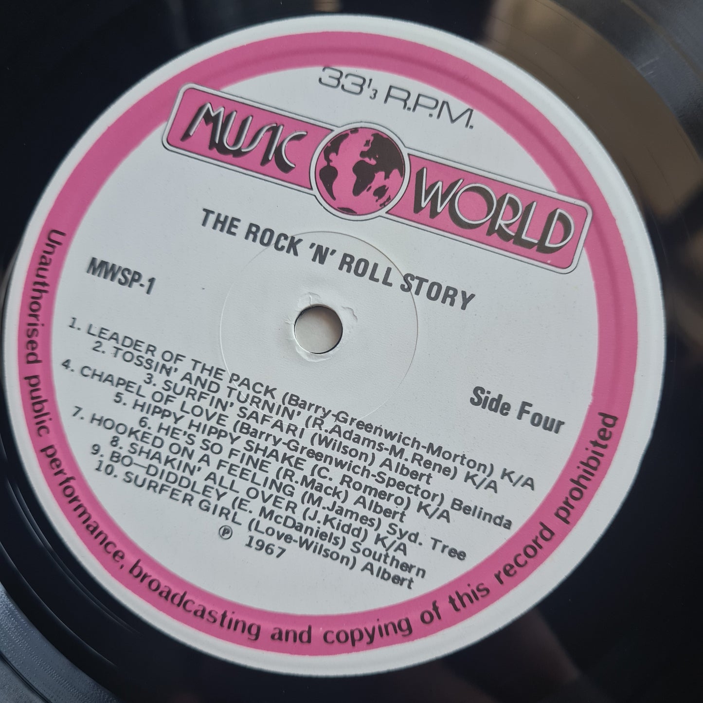Various Artists – The Rock & Roll Story - 1967 - Vinyl Record 2LP