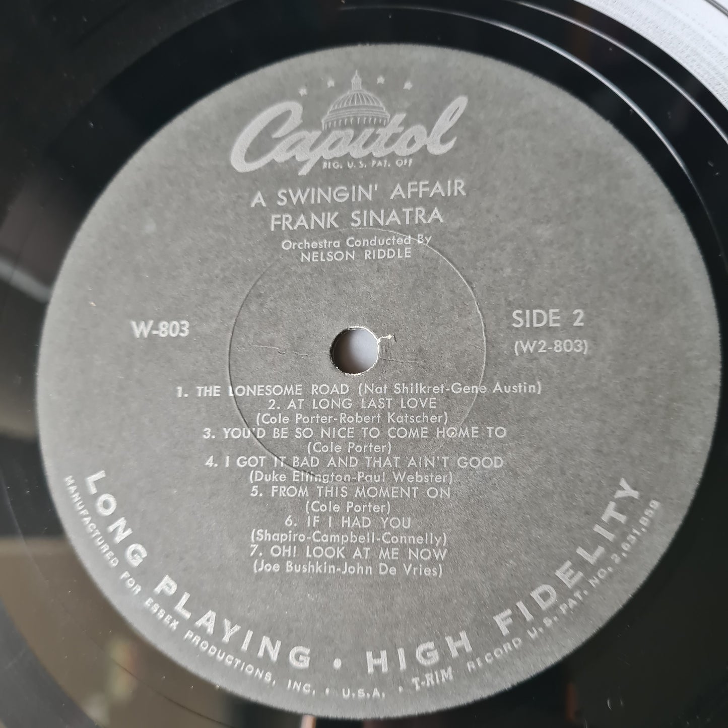 Frank Sinatra – A Swingin' Affair - 1957 (US Pressing) - Vinyl Record LP