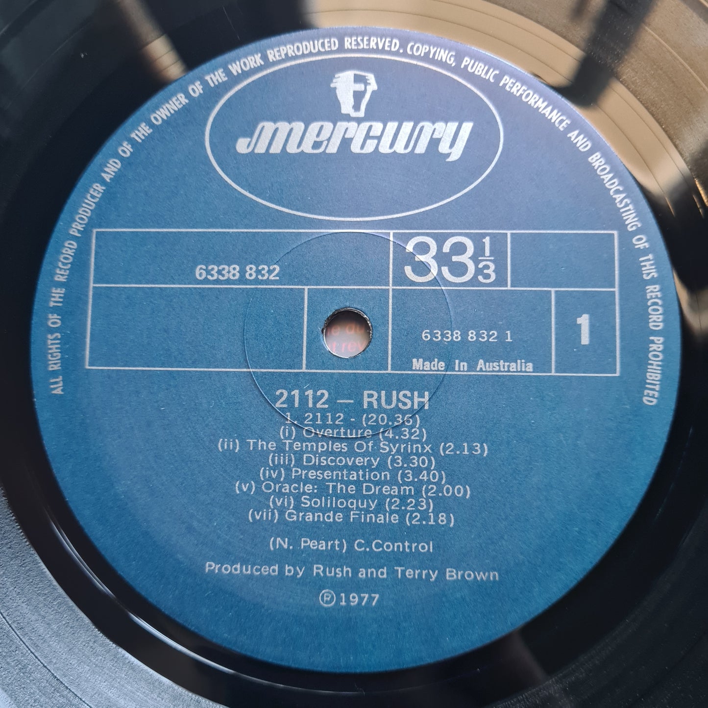 Rush – 2112 - 1976 (Australian Pressing) - Vinyl Record LP Gatefold