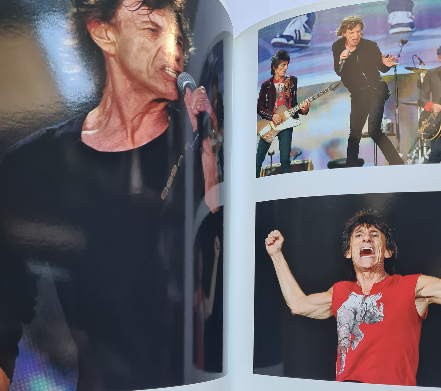 The Rolling Stones - 14 ON FIRE - 2014 Hardback TOUR BOOK- PROGRAM- Glossy Pages