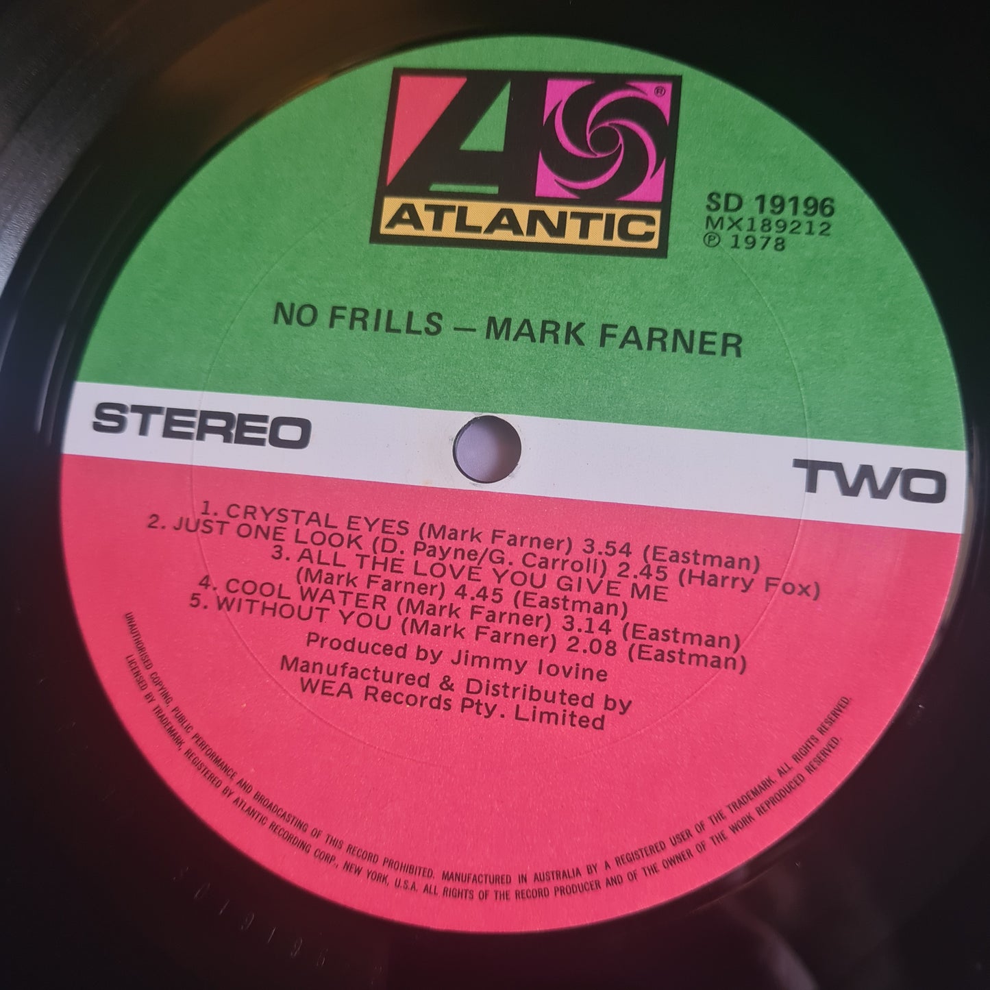 Mark Farner Band (Grand Funk) – No Frills - 1978 - Vinyl Record LP