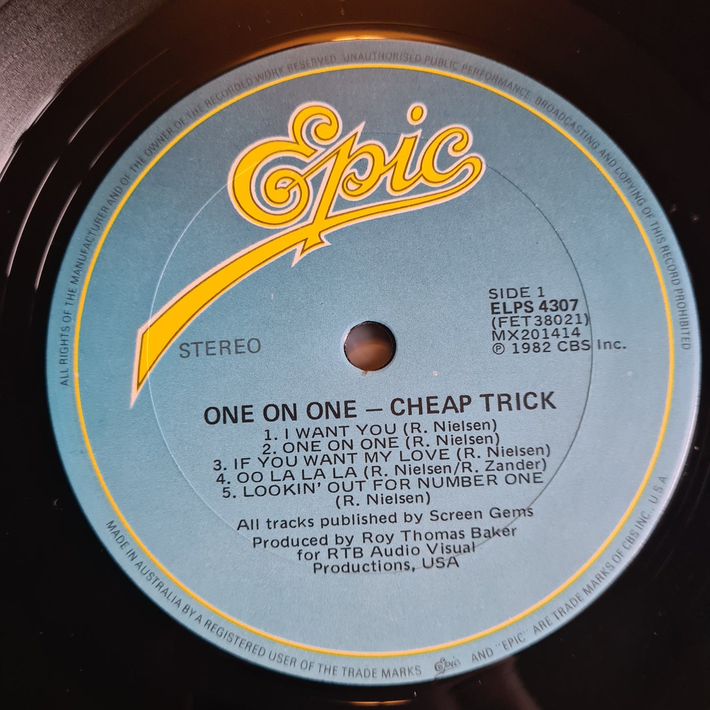 Cheap Trick – One On One - 1982 - Vinyl Record LP