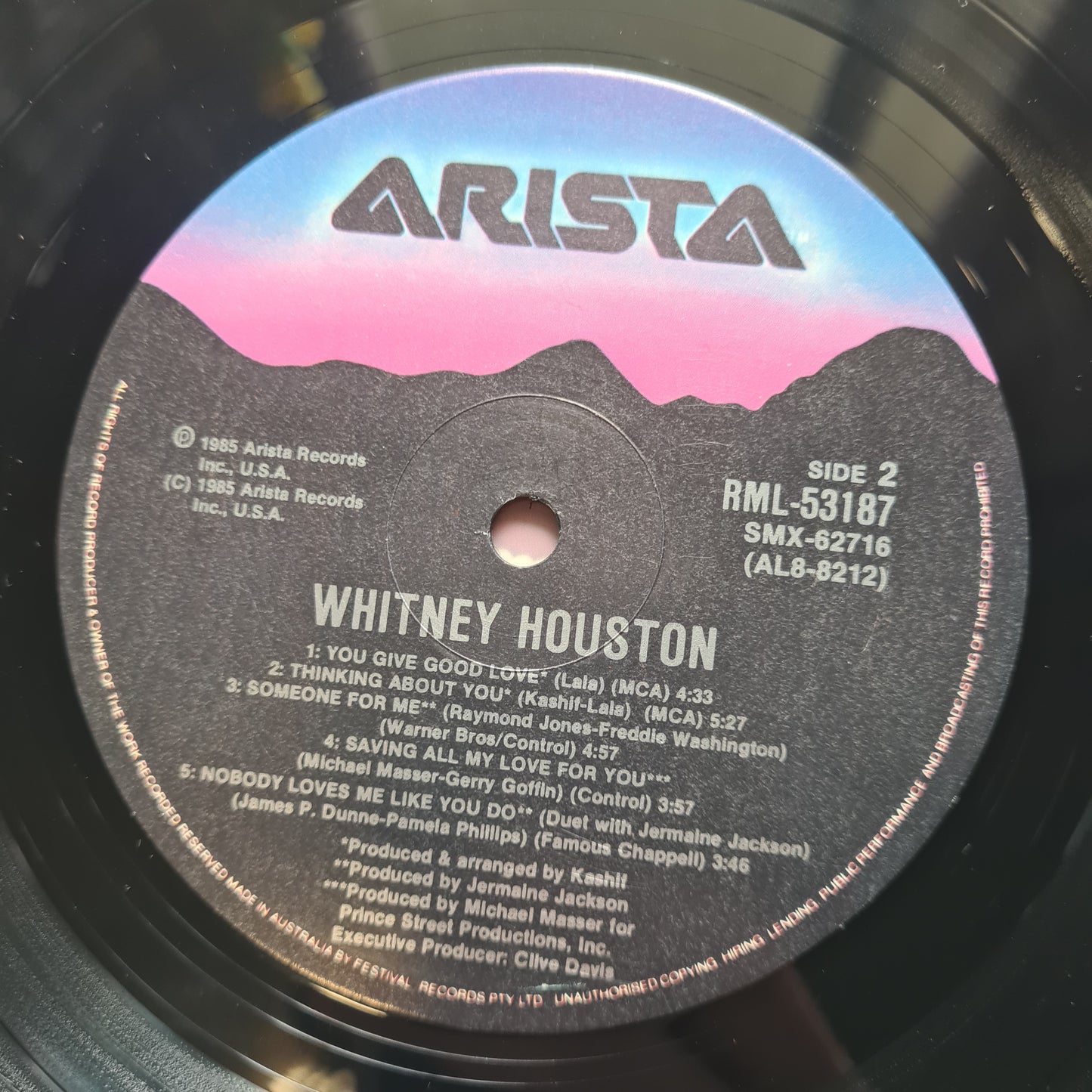 Whitney Houston – Whitney Houston - 1985 - Vinyl Record LP
