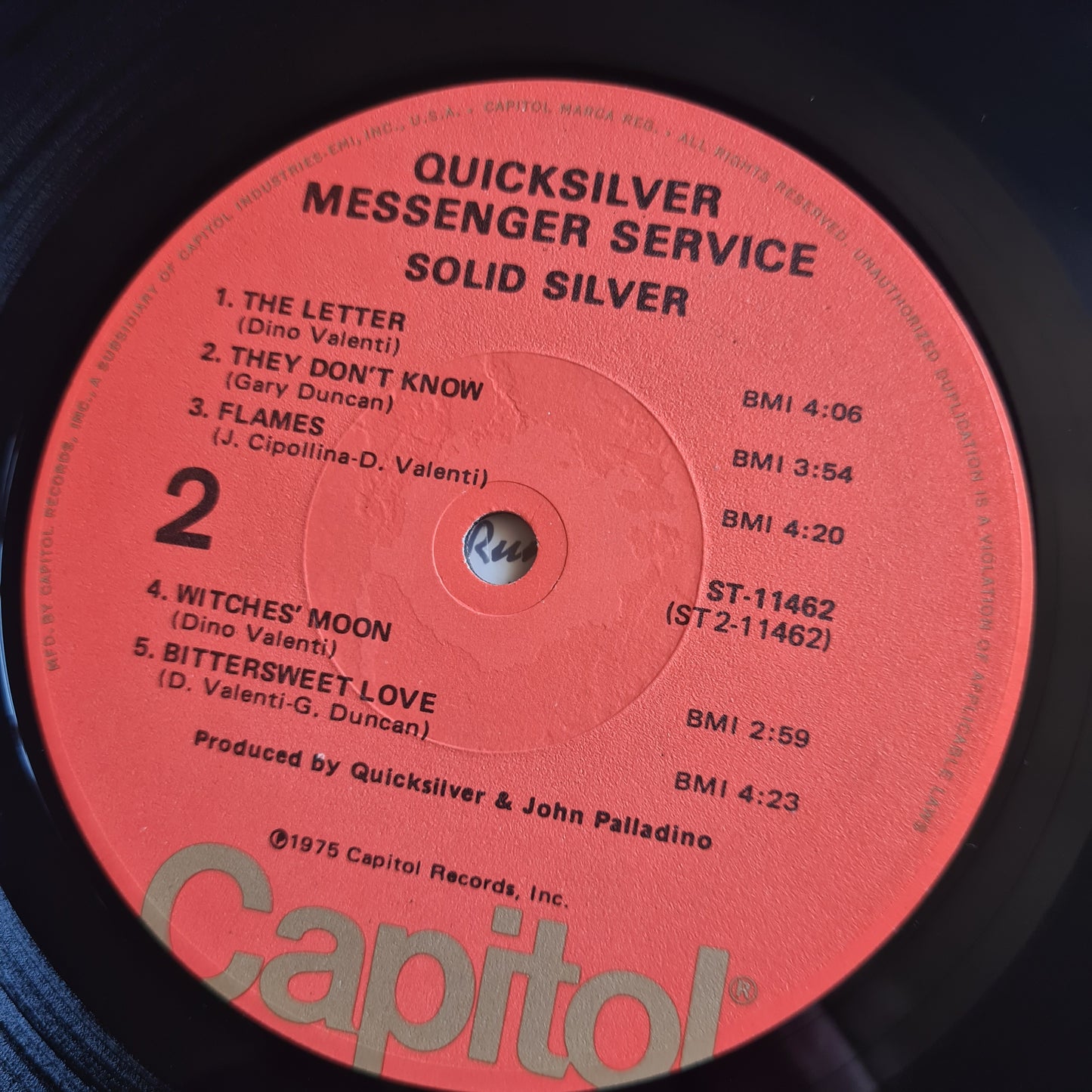 Quicksilver Messenger Service – Solid (US pressing) - 1975 - Vinyl Record LP