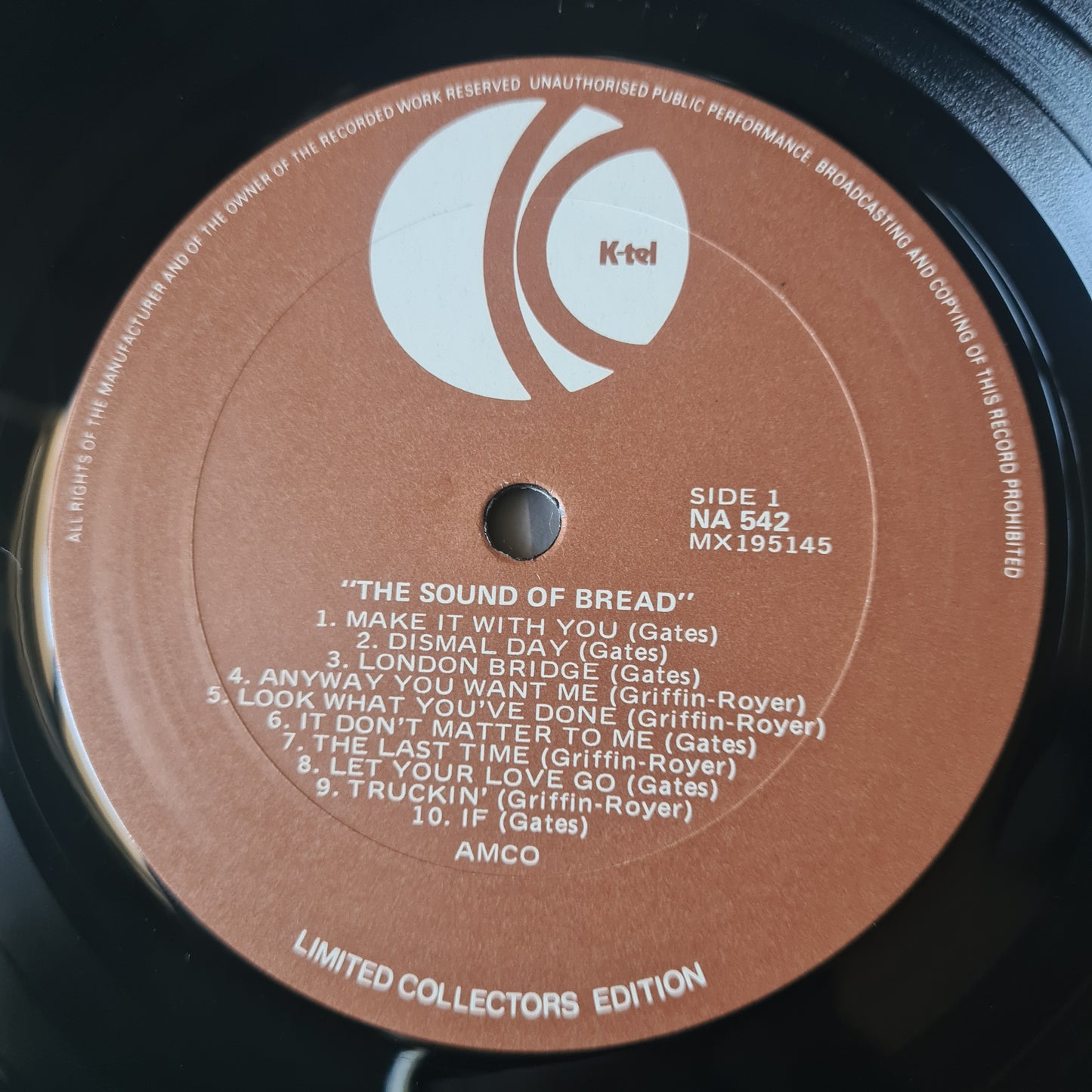 Bread – The Sound Of Bread: 20 Of Their Greatest Songs - 1979 - Vinyl Record LP