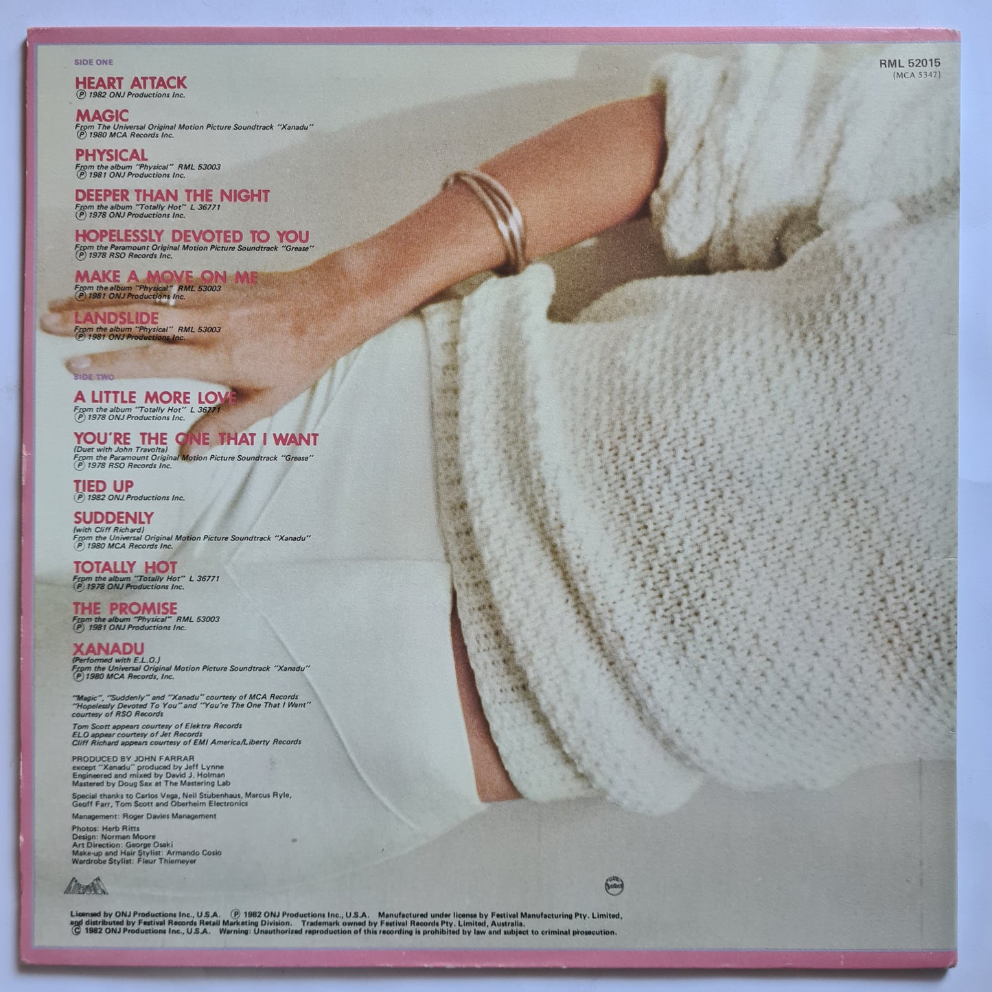 Olivia Newton John – Greatest Hits Vol.3 - 1982 (Gatefold) - Vinyl Record LP