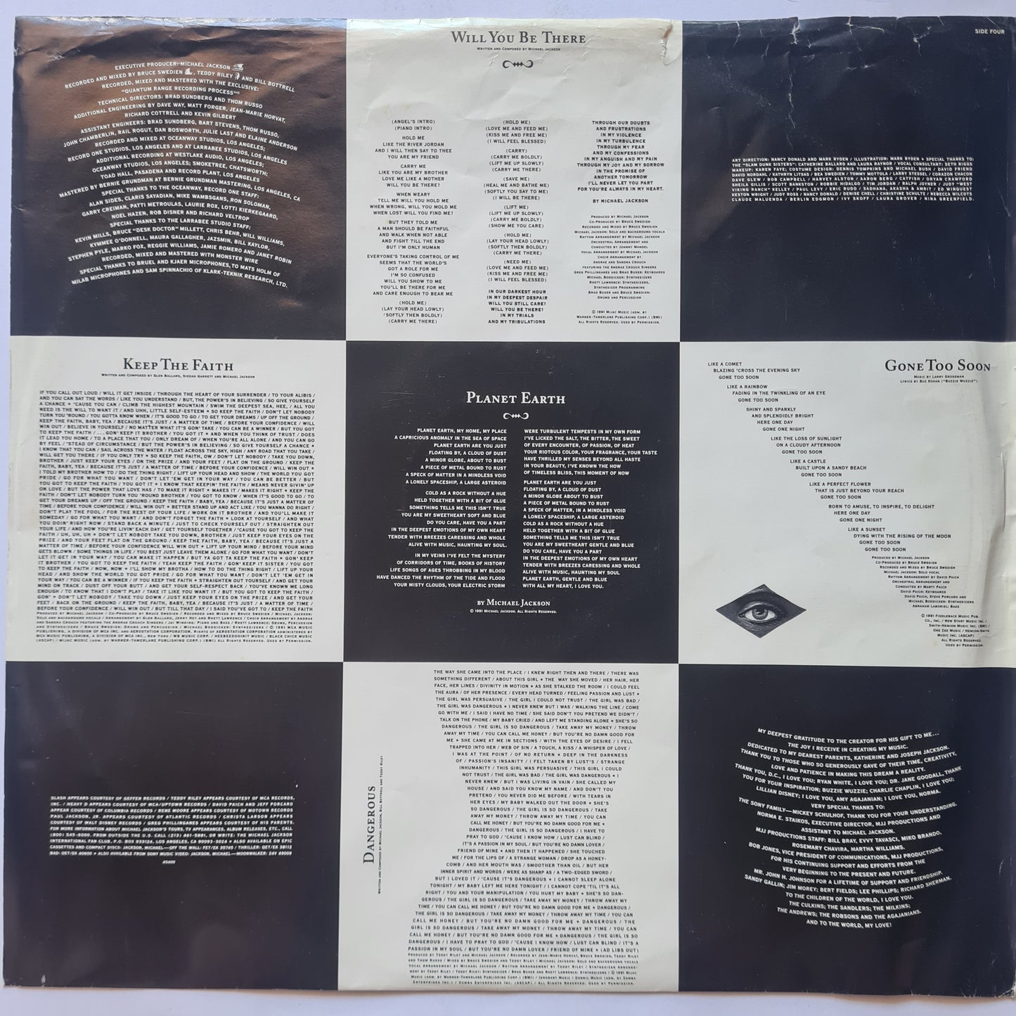 Michael Jackson – Dangerous - 1991 (Original US Pressing) - Vinyl Record 2LP