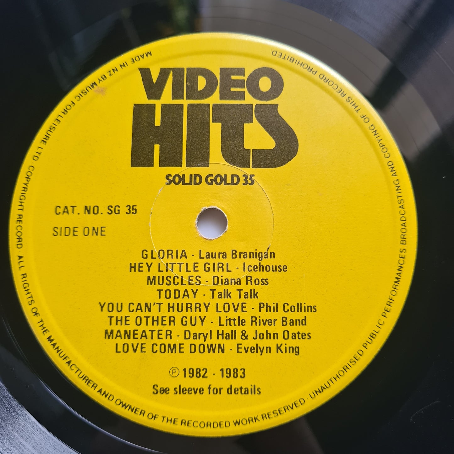 Various Artists – Video Hits-Solid Gold 35 - 1983 - Vinyl Record LP (Rare New Zealand Only pressing)