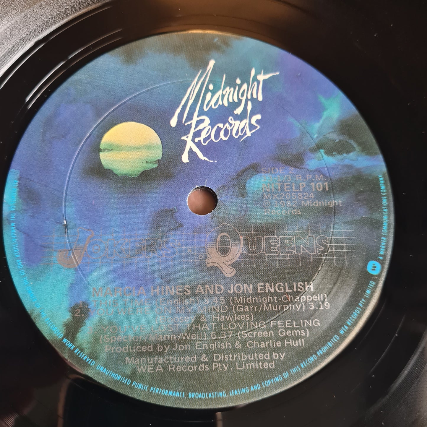 Jon English & Marcia Hines – Jokers And Queens - 1982 - Vinyl Record LP